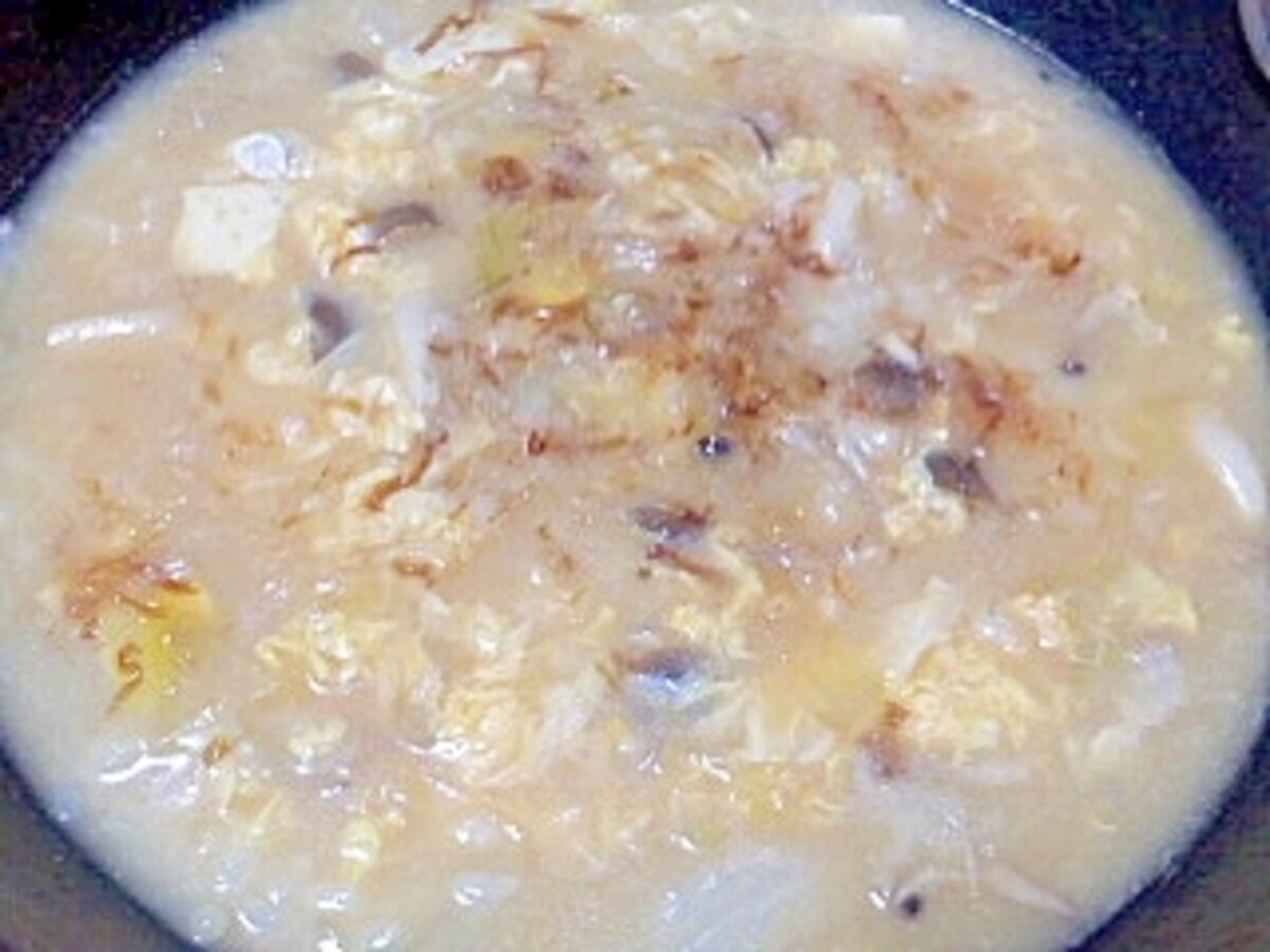 水炊きの残りで しめじ入り雑炊 レシピ 作り方 By イ シュリー 楽天レシピ